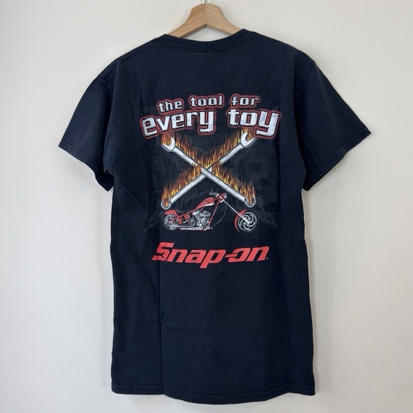 Snap On Other - Vintage Y2k Snap-on Tools NASCAR Cars Mechanic Black Tee Shirt - Small